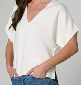 Liverpool Los Angeles short sleeve v-neck dolman popover sweater