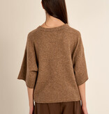 Molly Bracken Camel Ladies Knitted Sweater