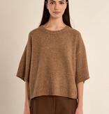Molly Bracken Camel Ladies Knitted Sweater