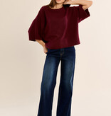 Molly Bracken Dark Red Ladies Knitted Sweater