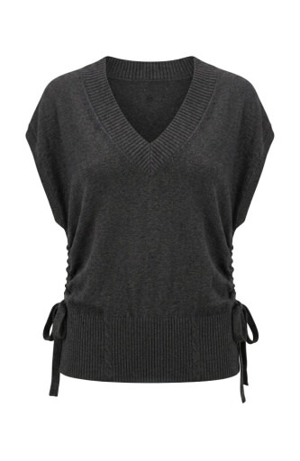 Liverpool Los Angeles vneck dolman popover sweater w/ ties