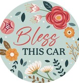 FLEURISH Bless Car Round Car Coaster
