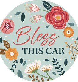FLEURISH Bless Car Round Car Coaster