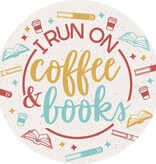 FLEURISH Coffee & Books Round Car Coaster