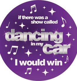 FLEURISH Dancing in my Car Round Car Coaster