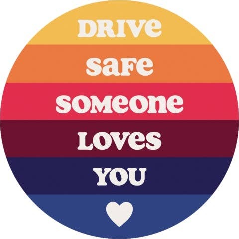 FLEURISH Drive Safe Car Coaster