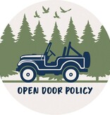 FLEURISH Open Door Jeep Round Car Coaster
