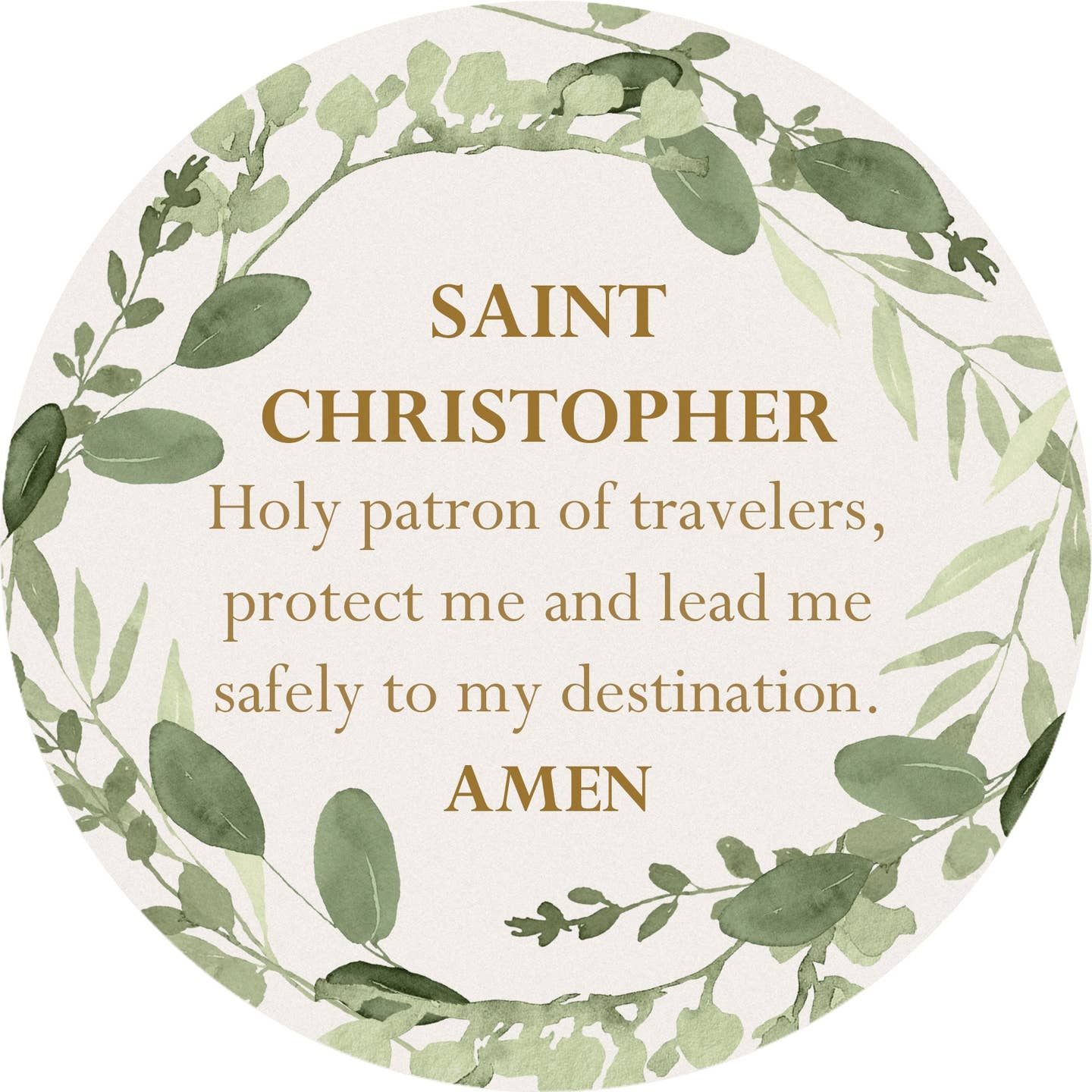 FLEURISH St. Christopher Car Coaster