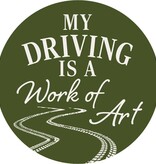 FLEURISH Work of Art Round Car Coaster