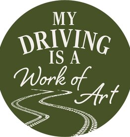 FLEURISH Work of Art Round Car Coaster