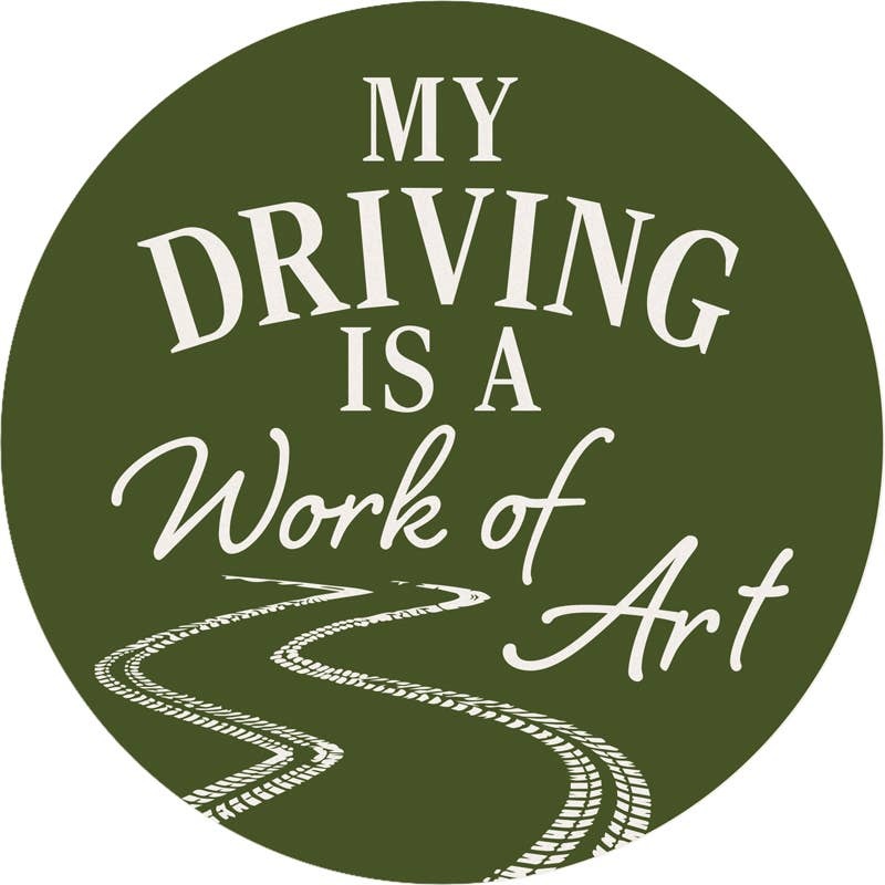 FLEURISH Work of Art Round Car Coaster
