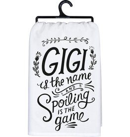 Primitives by Kathy PBK Gigi The Name Spoiling Is The Game Kitchen Towel