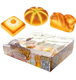 Novelty Brands Fun Doh Bakery Slow Rise Squishy Bread Variety