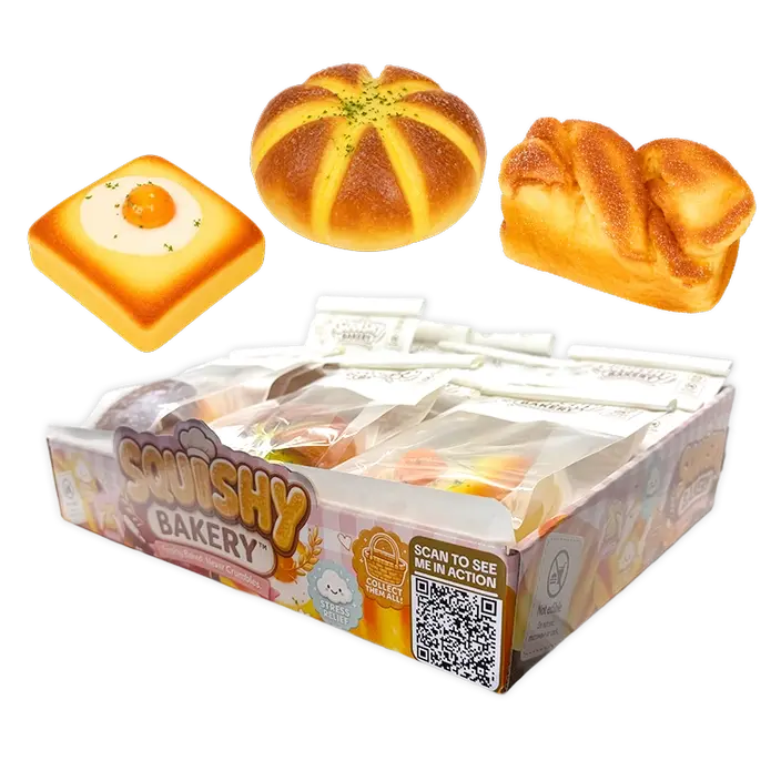 Novelty Brands Fun Doh Bakery Slow Rise Squishy Bread Variety