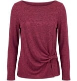 Liverpool Los Angeles long sleeve boat neck knit top w/ twist detail