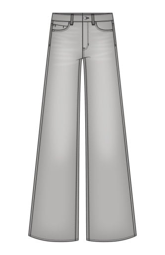 Liverpool Los Angeles stride hr wide leg 32" ins