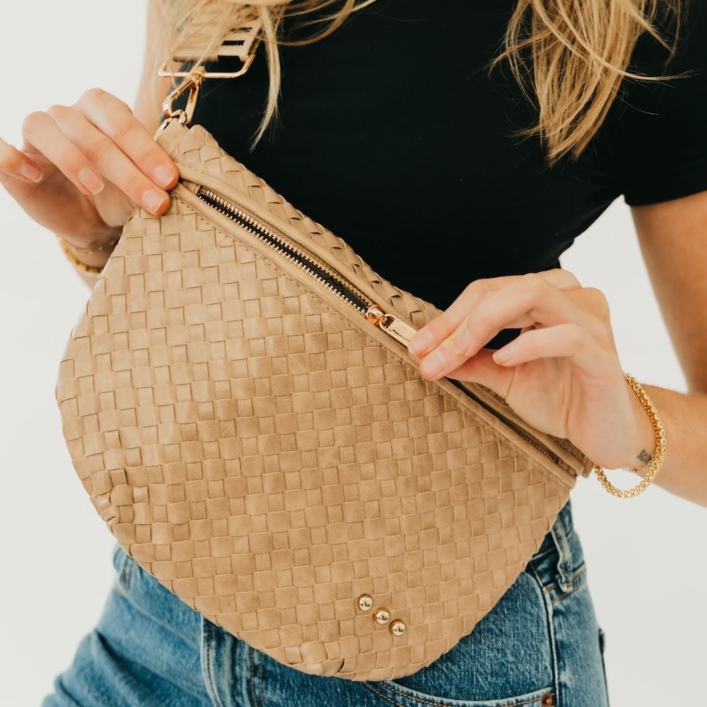 Taupe Westlyn Woven Bum Bag