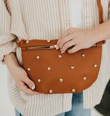 Brown Chic Gold Studded Westlyn Bum Bag