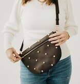 Chocolate Chic Gold Studded Westlyn Bum Bag