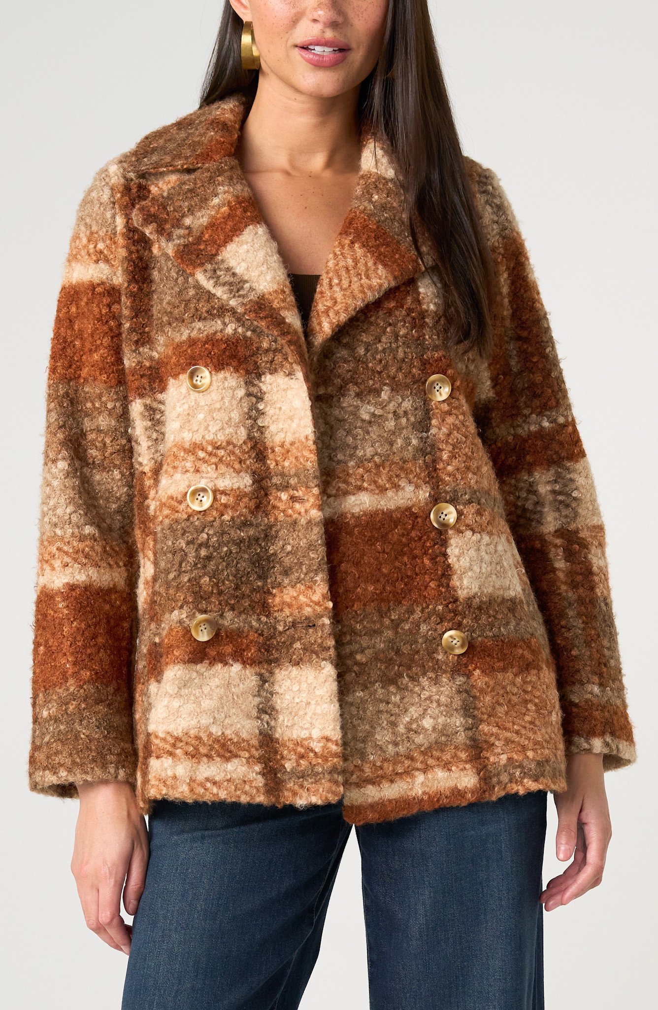 Liverpool Los Angeles double breasted peacoat