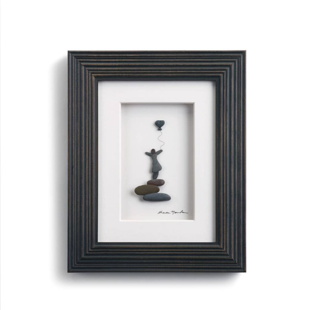 Follow Your Heart Pebble Wall Art 8x10 Fleurish Home