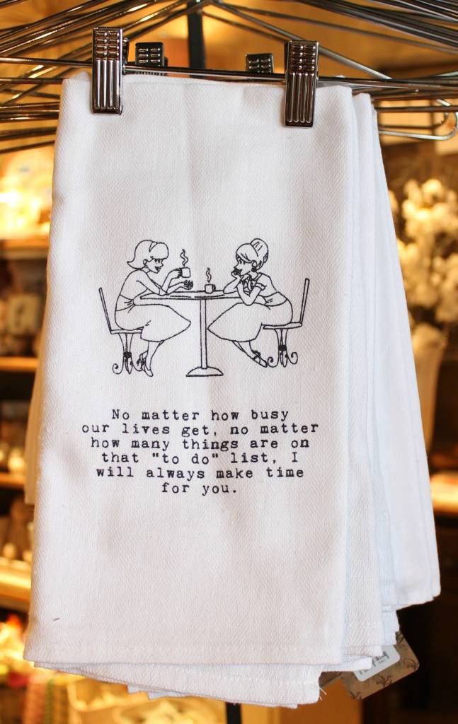 Quotes Flour Sack Towel Always Make Time Retro Louise Fleurish Home