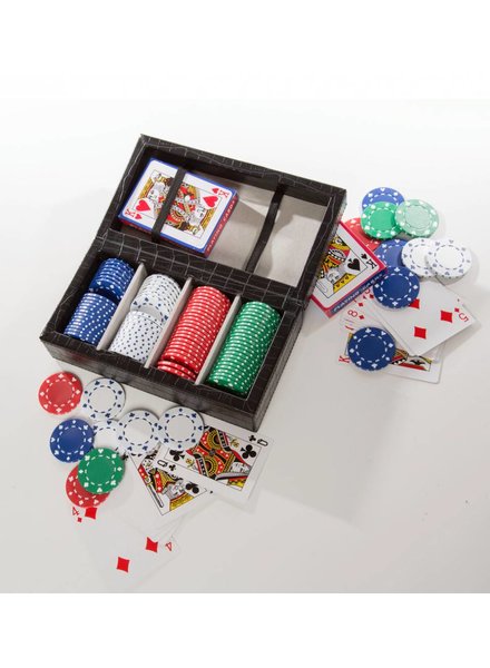 Brouk Wooden Box Poker Set