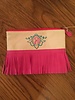 Color Dunes Fringe trimmed Clutch