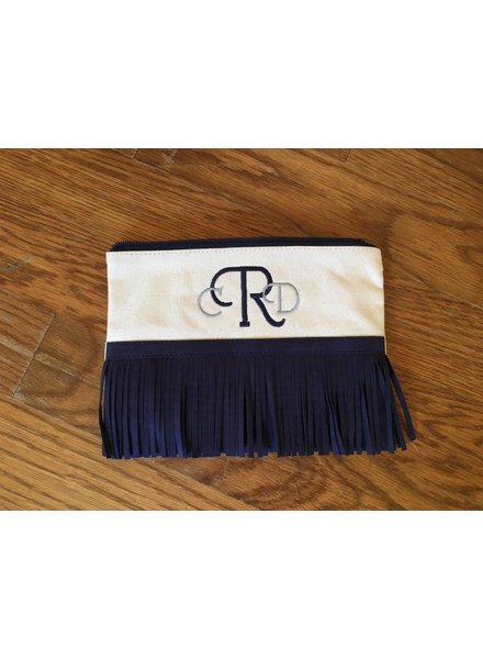 Color Dunes Fringe trimmed Clutch