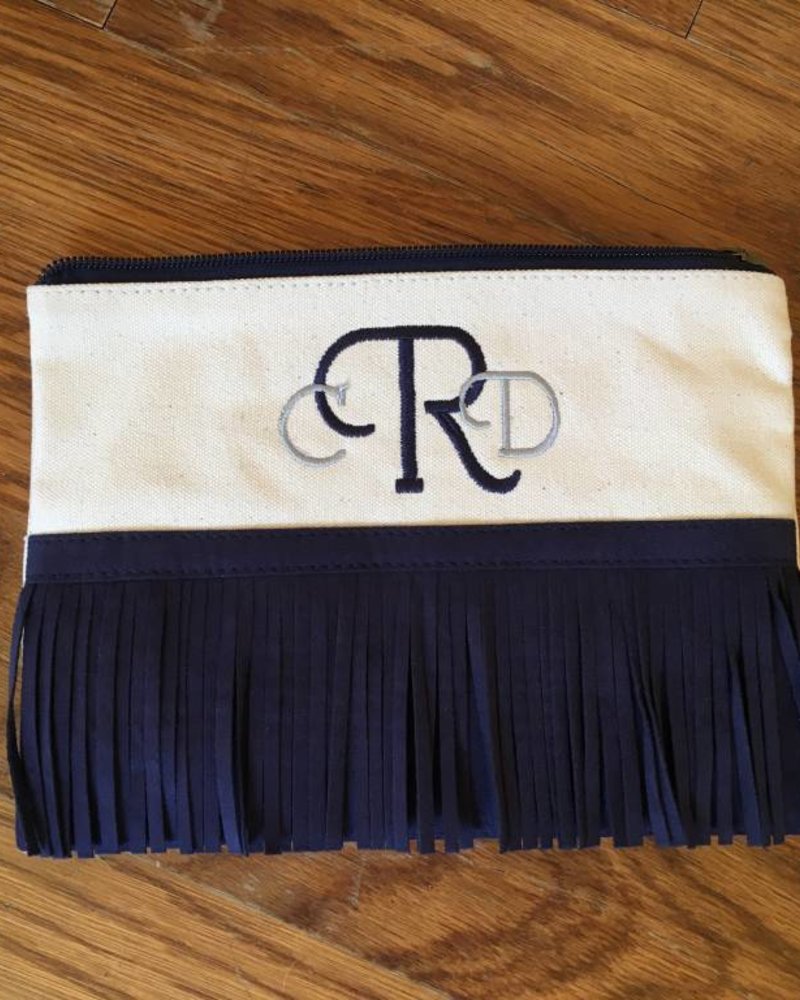 Color Dunes Fringe trimmed Clutch