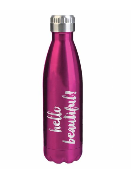 SlanT Collections 17oz. Hello Beautiful SS Water Bottle