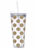SlanT Collections 22oz. Gold Glitter Dot Tumbler