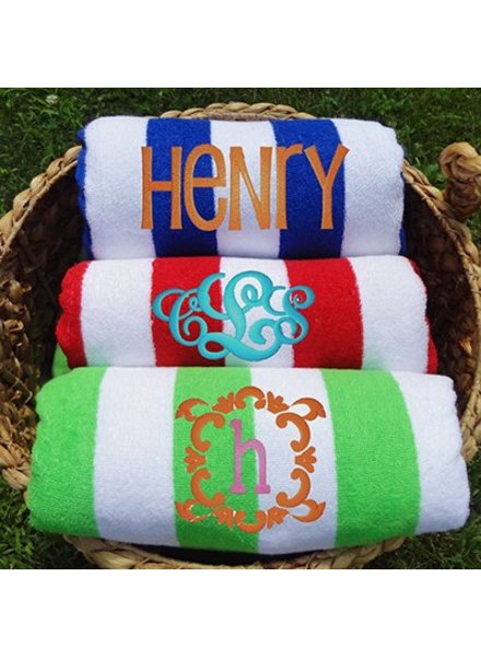Terry Town Striped Beach Towels