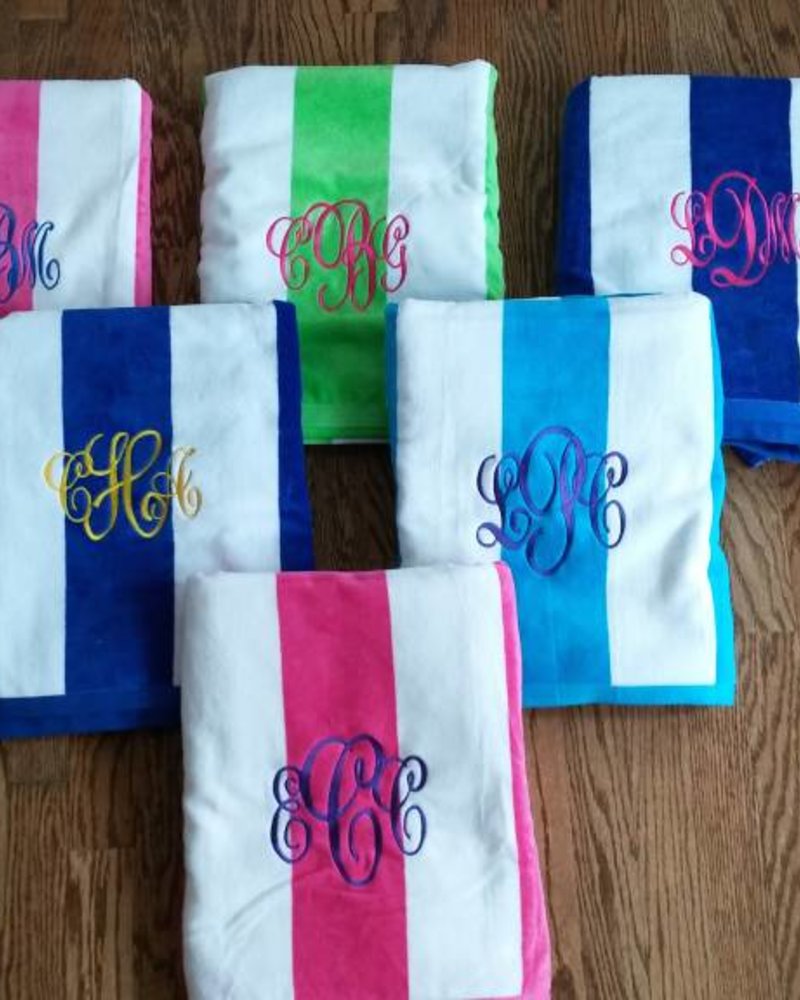 Terry Town Striped Beach Towels