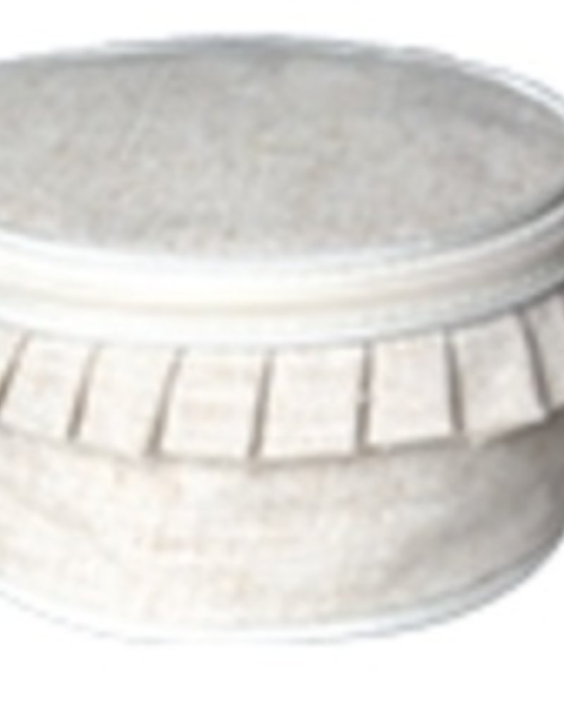 Main Street Collections Linen Jewelry Case - Round