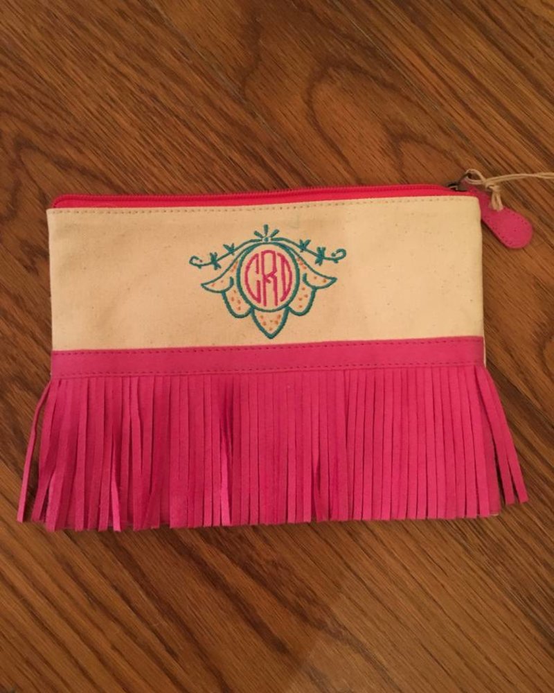 Color Dunes Fringe trimmed Clutch