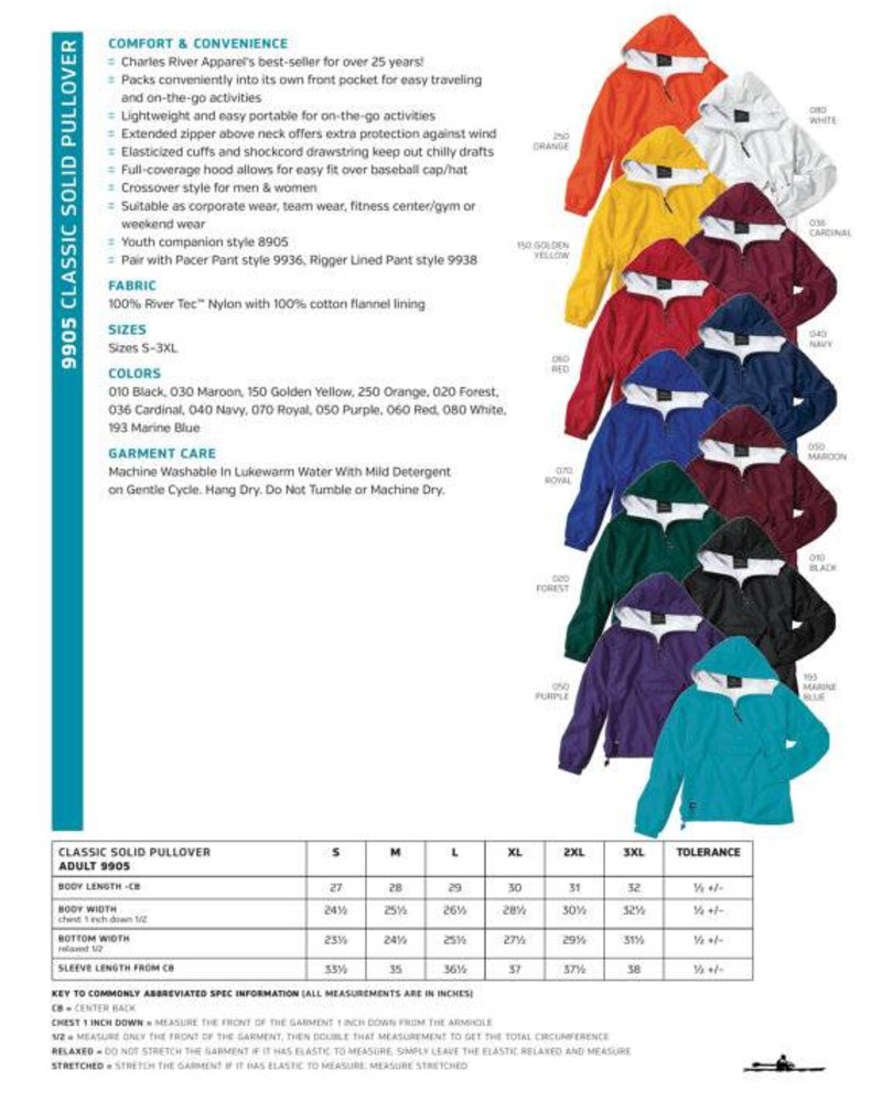 Pullover Rainjacket with Lining