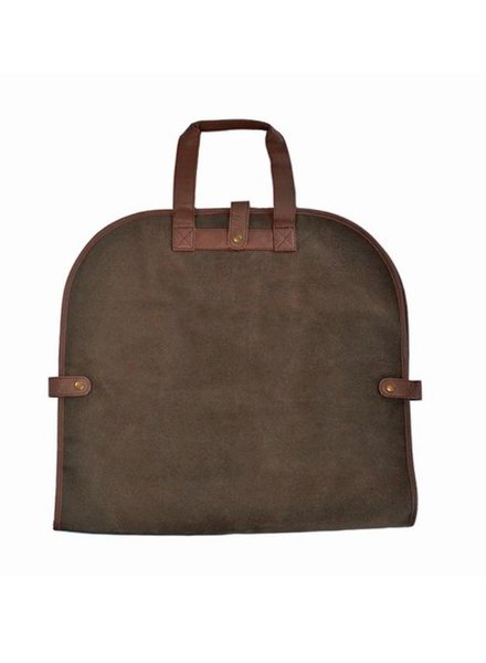 Brown Scotch Grain Garmet Bag