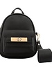 Mikey Black Mini Backpack