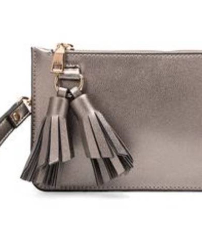 Farah Pewter Wristlet with Tassel