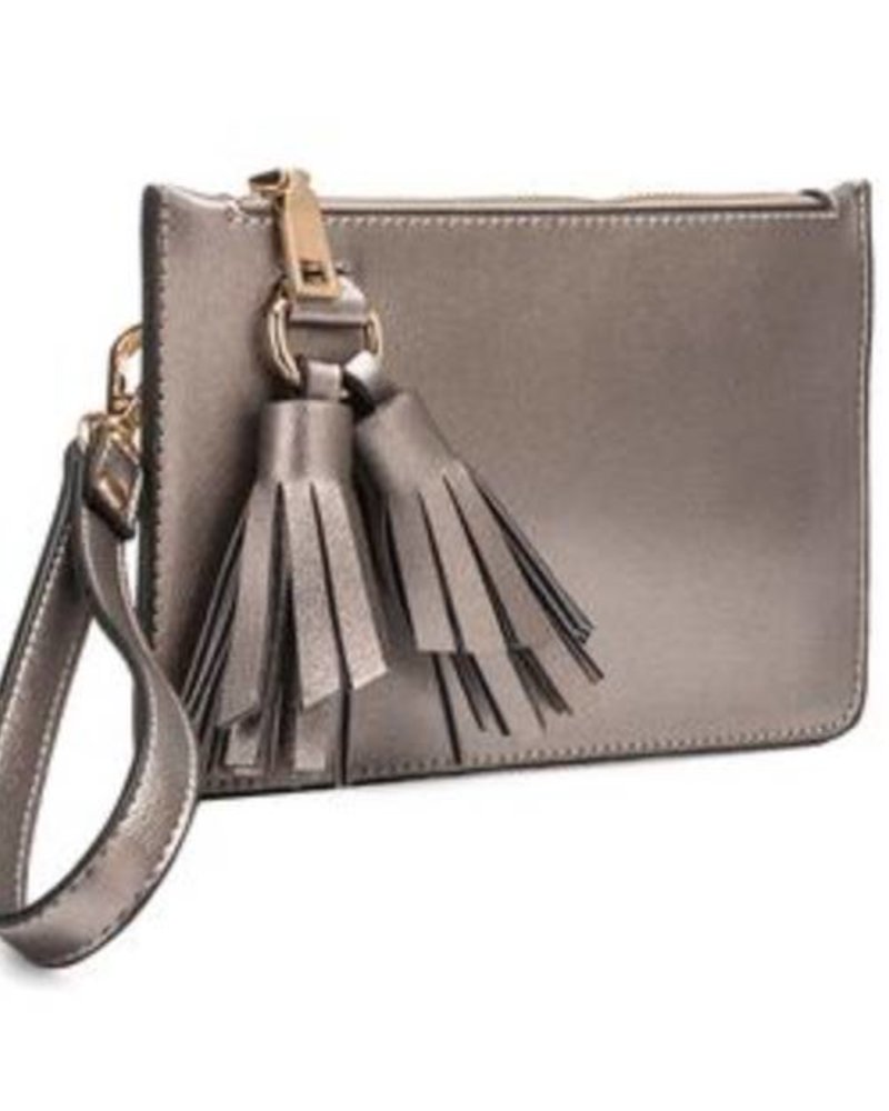 Farah Pewter Wristlet with Tassel