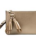 Farah Gold Wristelet with Tassel