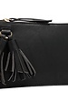 Farah Black Wristlet with Tassel