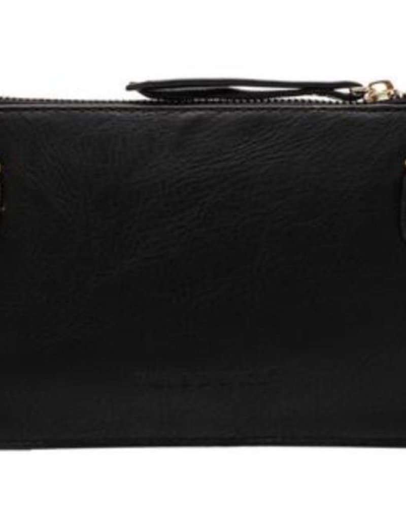 Farah Black Wristlet with Tassel