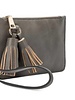Farah Black Wristlet with Tassel