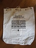 canvas laundry bag with words
