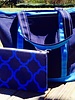 Canvas Boat Tote Navy/Aqua