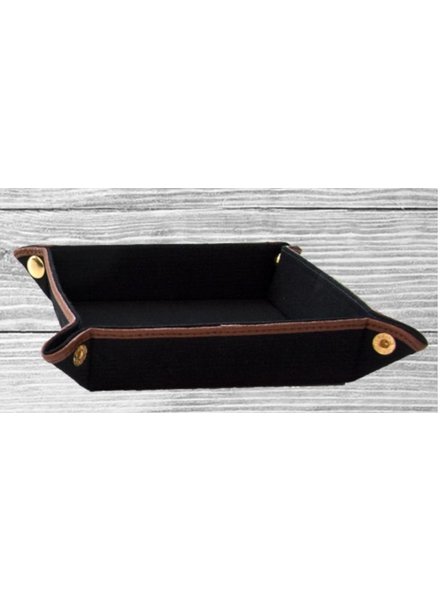 Canvas Valet Tray - Brown