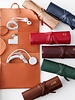 Brouk leather travel cord roll brown