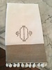 Pom Pom Trimmed Linen Hand Towel